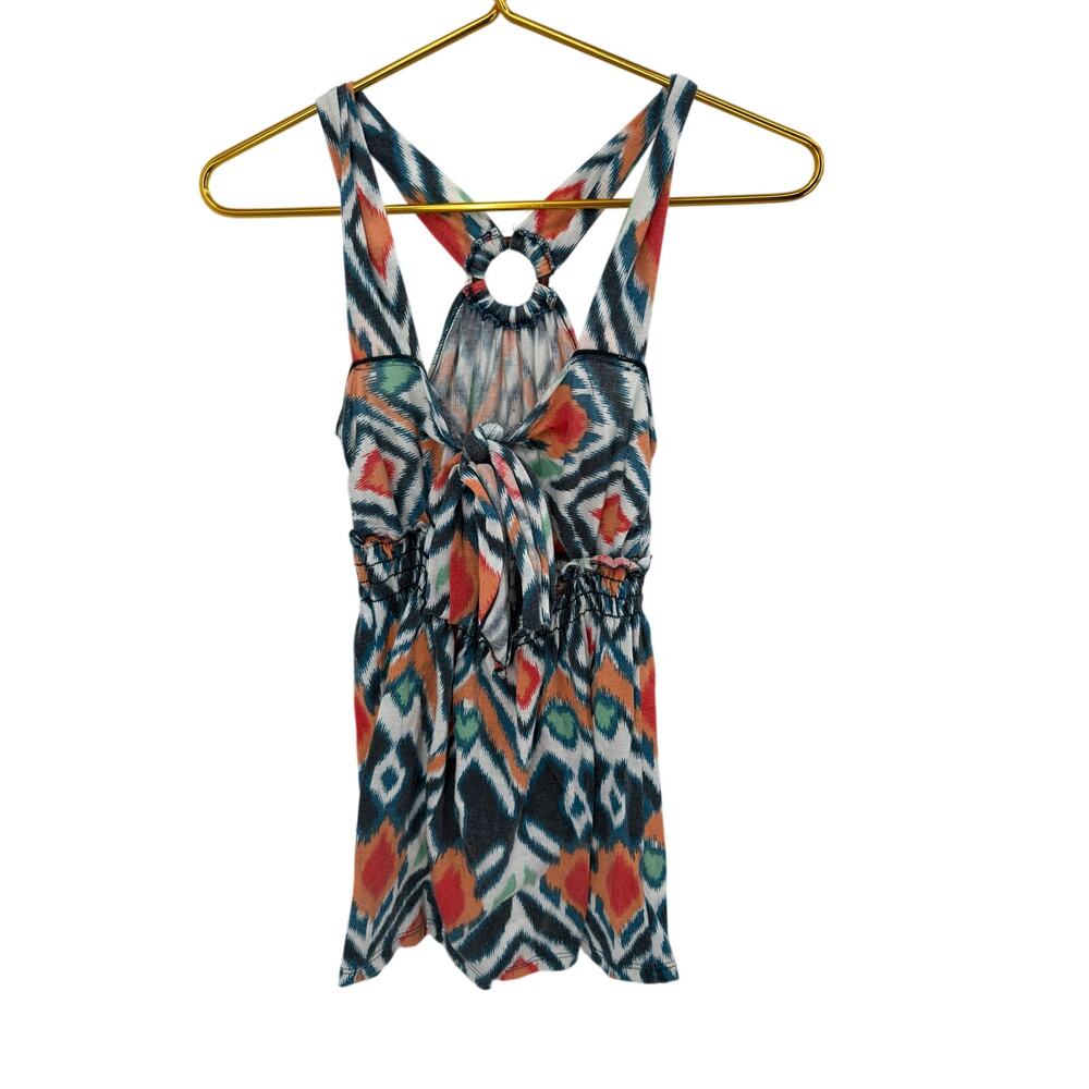 Charlotte Russe Ikat‎ Print Sleeveless Tank - Size L